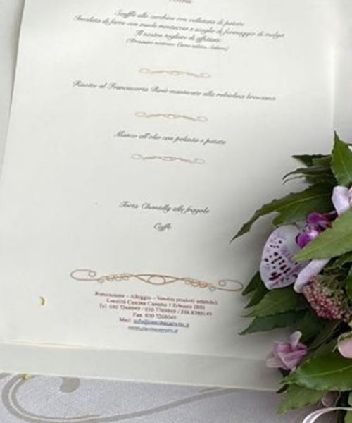 Menù festa di laurea